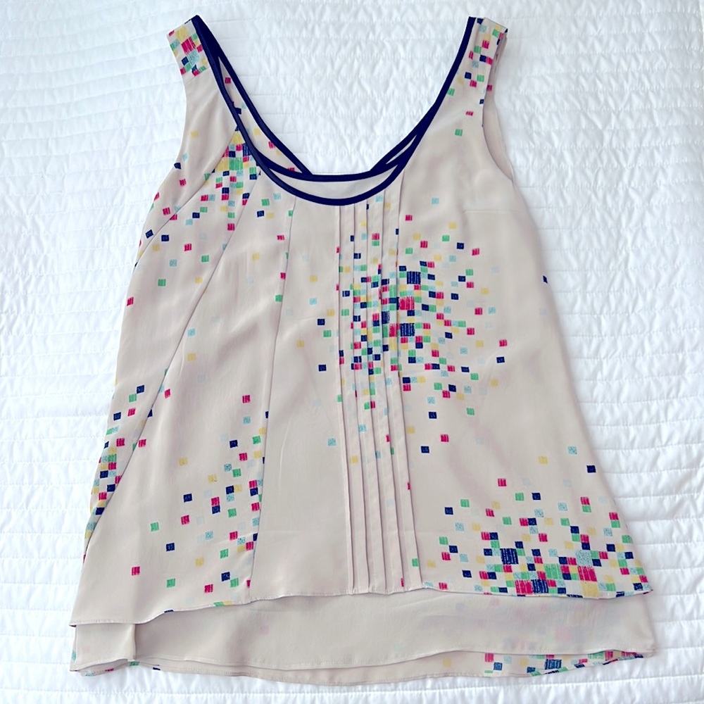 Mischen Double Layer Silk Racer Top